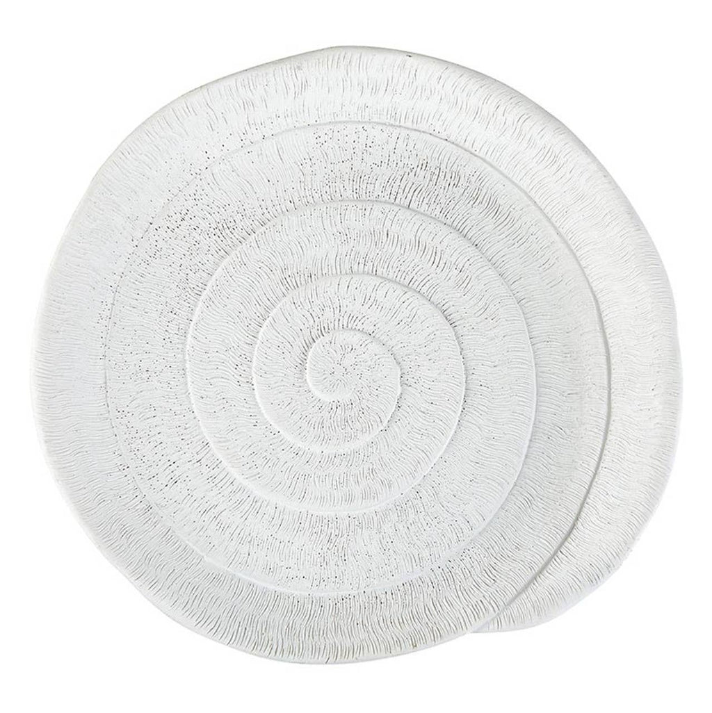 Matte White Shell Decor