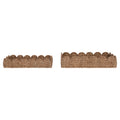 Decorative Braided Trays w/ Handles & Scalloped Edge