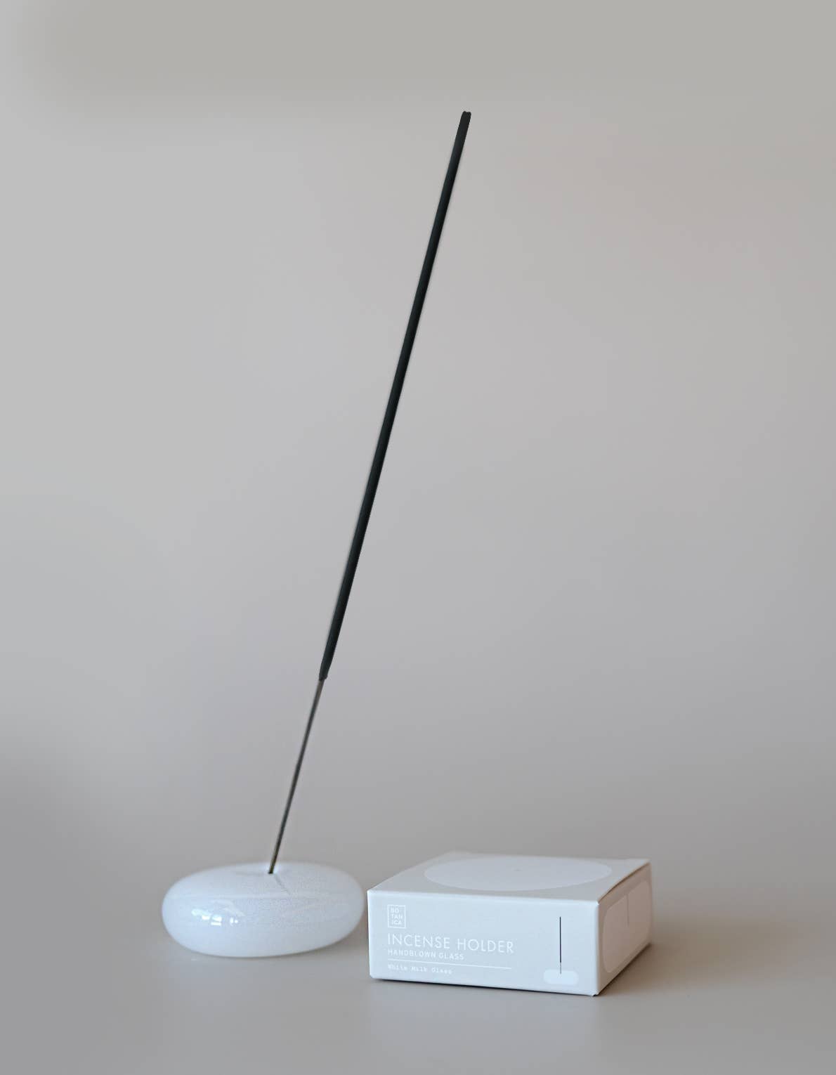 Bubble Incense Holder | White Milk Glass