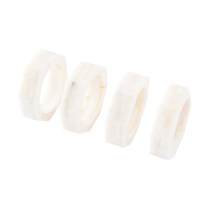 Octagon Shaped Resin Napkin Rings
