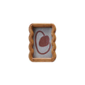 Rubberwood 4"x6' Scalloped Photo Frame