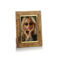 Horn Inlaid Photo Frame w/Brass Accent