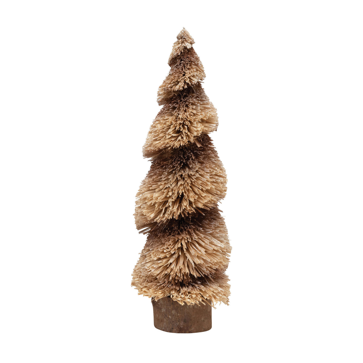 Glitter Raffia Tree and Wood Base