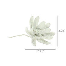 Load image into Gallery viewer, Mini Bone China Curled Magnolia Flower - White