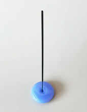 Load image into Gallery viewer, Bubble Incense Holder | Blue Milk Glass