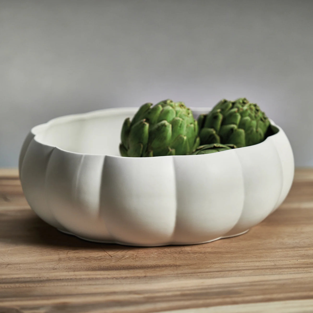 Scalloped Ceramic Bowl