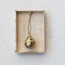 Load image into Gallery viewer, Metal Bell Ornament w/ Tree Cut-Outs