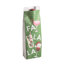 Load image into Gallery viewer, Fa La La Paper Wine Bags/ Set of 6