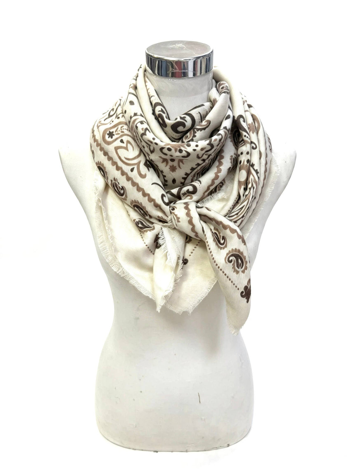 Large Woolen Square Bandana/ Blue