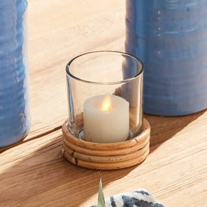 Mini Hurricane/  Glass Rattan