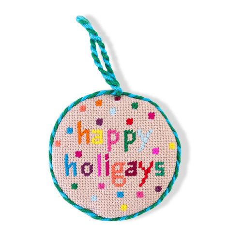 Needlepoint Ornament - Holigays