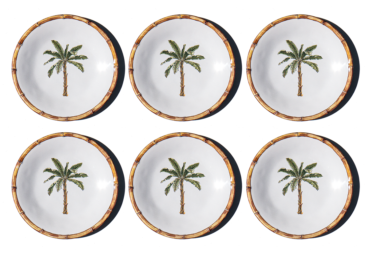 Rainforest Palm Microwavable Melamine Dinnerware Collection: Dinner Plate