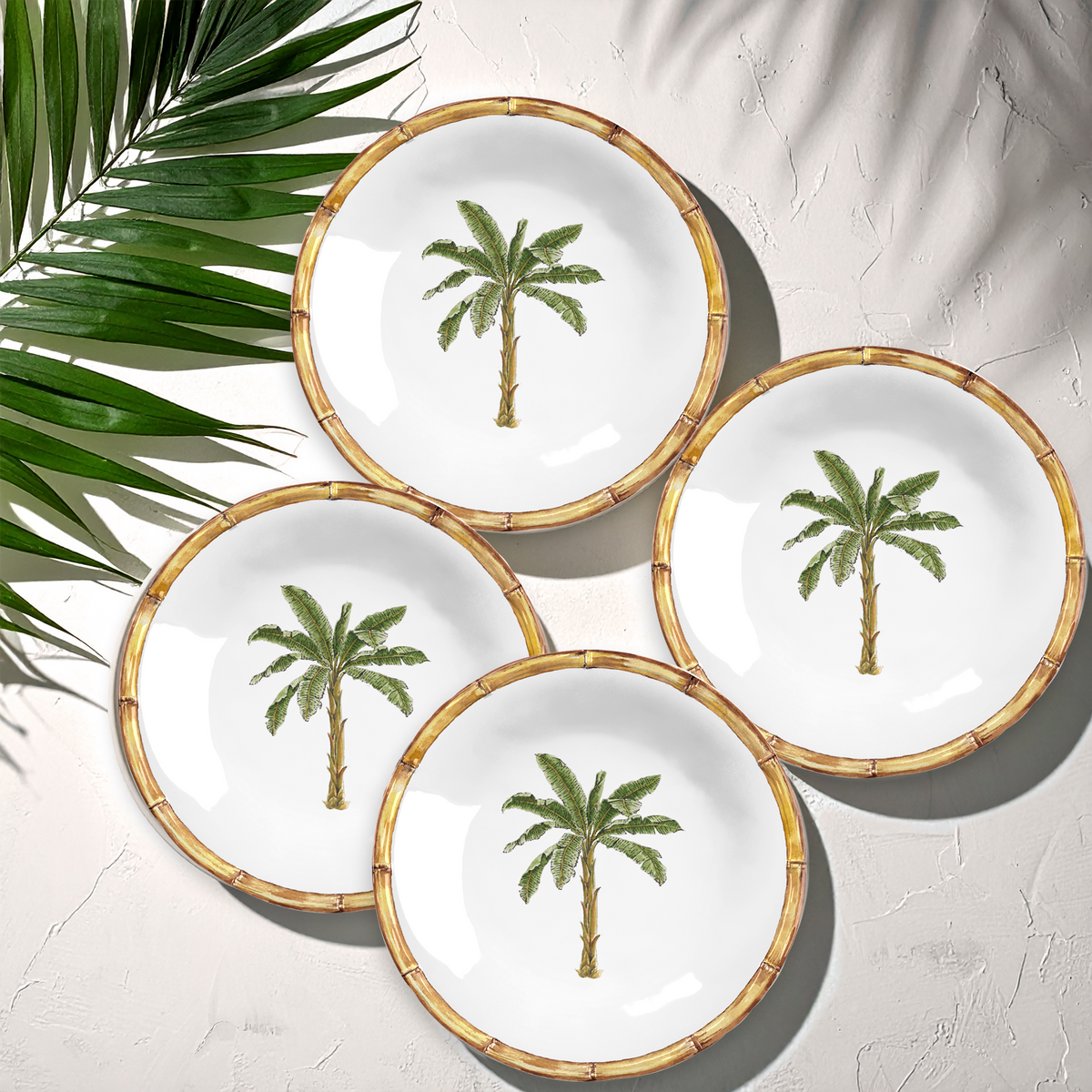 Rainforest Palm Microwavable Melamine Dinnerware Collection: Dinner Plate