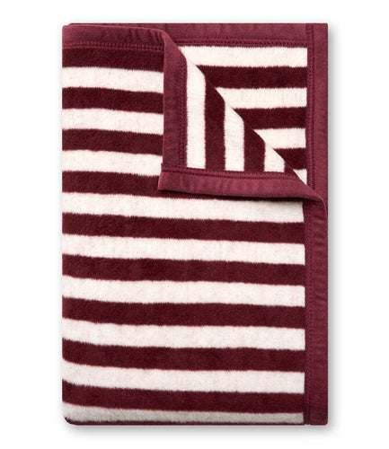 Sideline Stripe Maroon Midi Blanket/ Midi Size