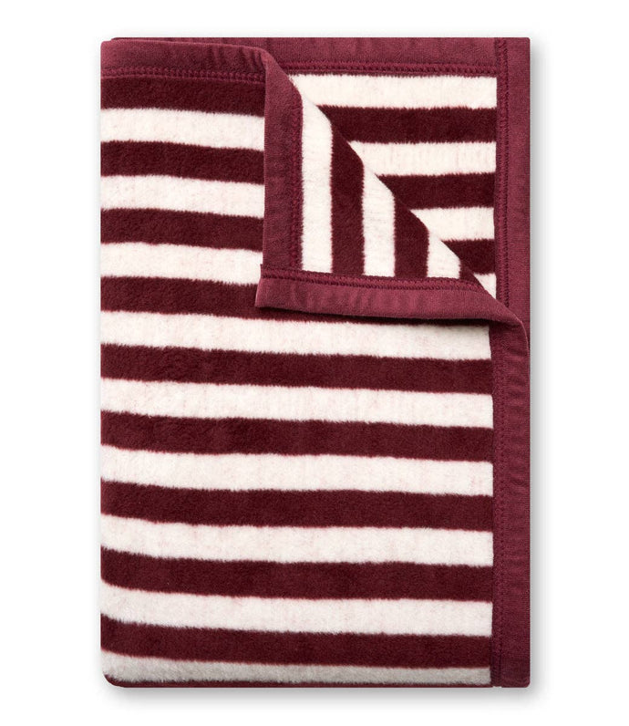 Sideline Stripe Maroon Midi Blanket/ Midi Size