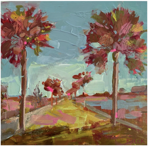 "Bright Breezes" 6"x6" Original Painting by Ryan Beck
