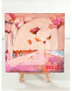"Rosy Tide" 5"x5" Original painting by Ryan Beck