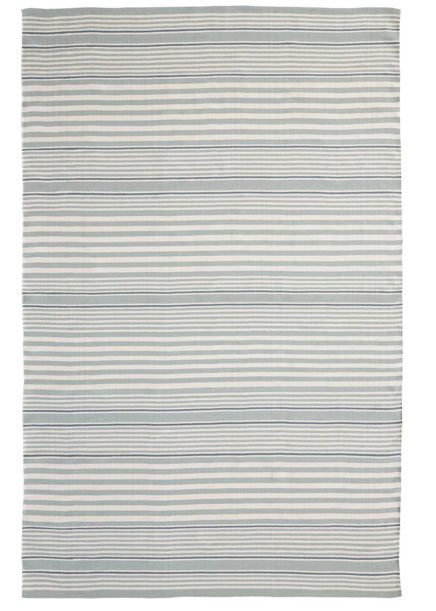 Rugby Stripe Indoor/Outdoor Rug in Light Blue (Special Order at SHANTY SHOPPE)