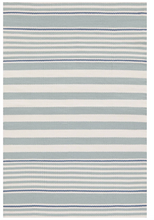 Load image into Gallery viewer, Rugby Stripe Indoor/Outdoor Rug in Light Blue (Special Order at SHANTY SHOPPE)