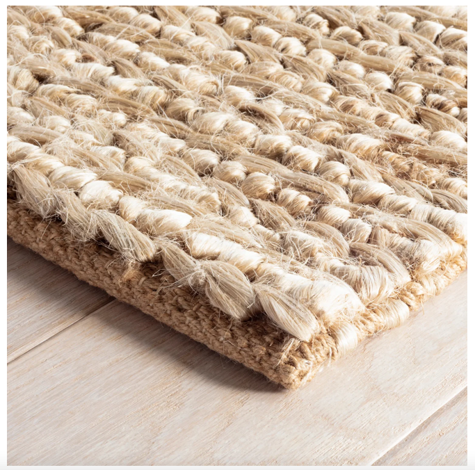 Dash & Albert Jute Woven Rug in Bleached Oak (Special Order at SHANTY SHOPPE)