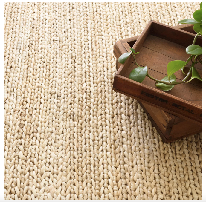 Dash & Albert Jute Woven Rug in Natural (Special Order at SHANTY SHOPPE)