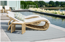 Load image into Gallery viewer, Diamond Handwoven in Diamond Slate/Light Blue Indoor/Outdoor Rug (Special Order at SHANTY SHOPPE)