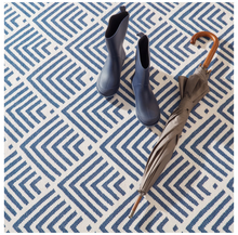 Load image into Gallery viewer, Dash &amp; Albert Bunny Williams Cleo Navy Washable Rug (Special Order at SHANTY SHOPPE)