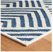 Load image into Gallery viewer, Dash &amp; Albert Bunny Williams Cleo Navy Washable Rug (Special Order at SHANTY SHOPPE)
