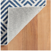 Load image into Gallery viewer, Dash &amp; Albert Bunny Williams Cleo Navy Washable Rug (Special Order at SHANTY SHOPPE)