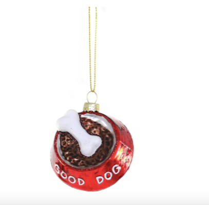 Good Dog Food Bowl Ornament