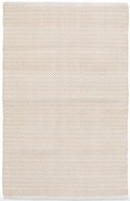 Dash & Albert Herringbone Linen/White Handwoven Indoor/Outdoor Rug