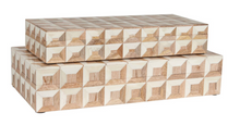 Load image into Gallery viewer, Wood and Bone Decorative Box