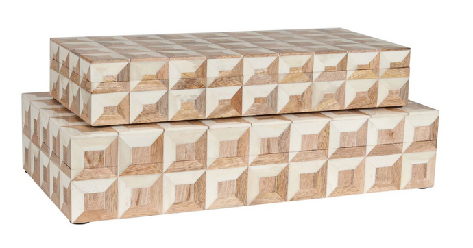 Wood and Bone Decorative Box