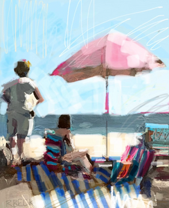"Beach Goers" Art Print