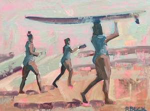 "Pink Surf" Art Print