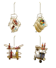 Load image into Gallery viewer, Metal Bar Cart Ornament/  4 Styles