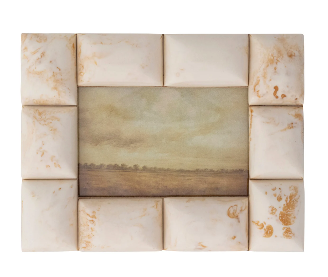 Marbled Resin Tile Photo Frame