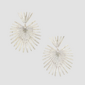 Palm Earrings/ Silver