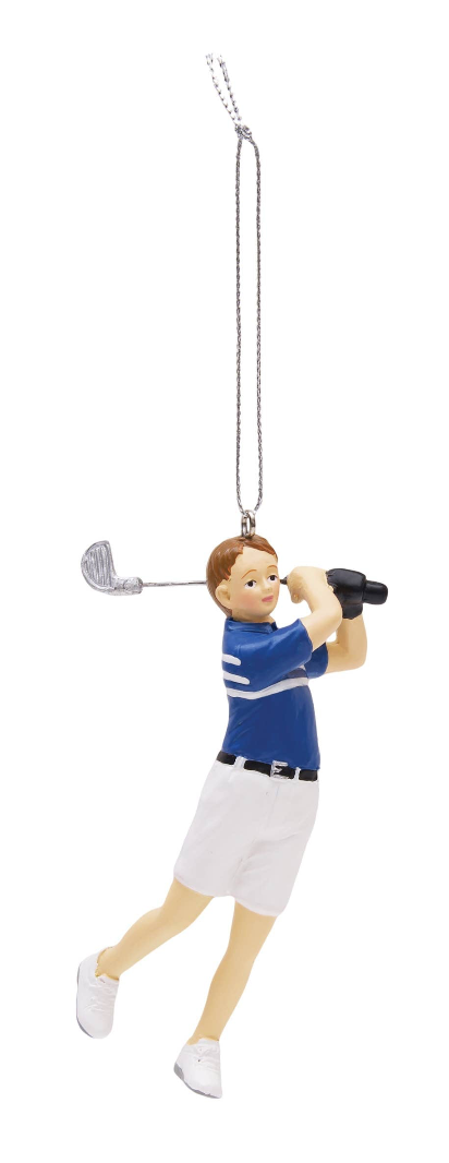 Christmas Golfer Ornament