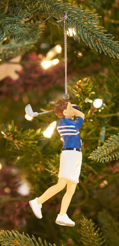 Christmas Golfer Ornament