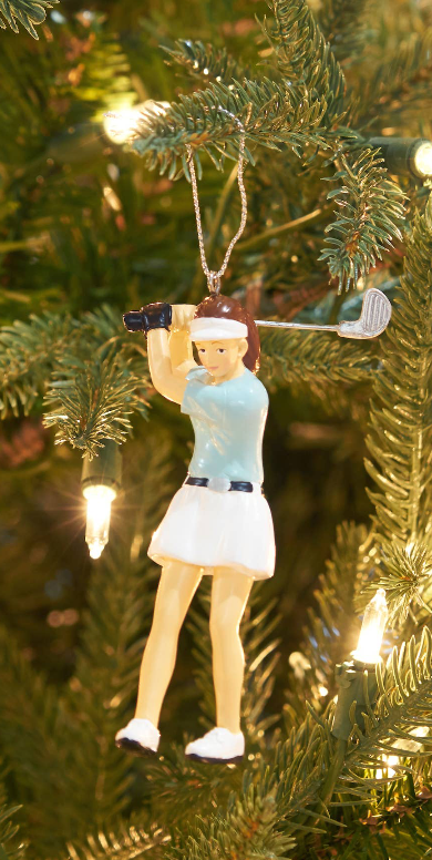 Christmas Golfer Ornament