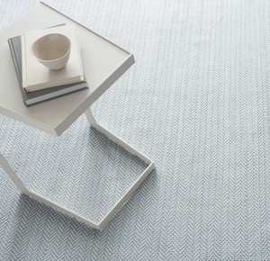 Dash & Albert Herringbone Light Blue/Ivory Indoor-Outdoor Rug (Special Order at SHANTY SHOPPE)