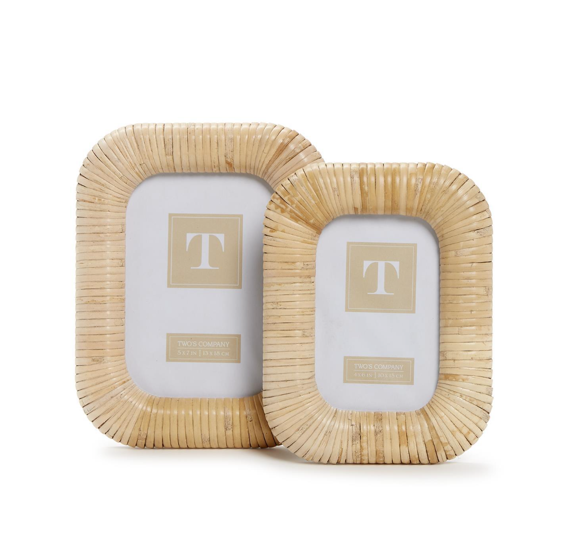 Woven Rattan Picture Frames/ 2 Sizes