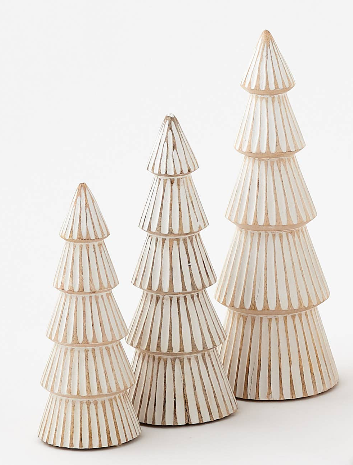 Wooden Tabletop Christmas Trees/ 3 Sizes Available