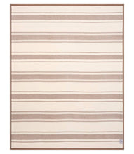 Load image into Gallery viewer, Dockside Stripe Sepia Blanket/ Original Size