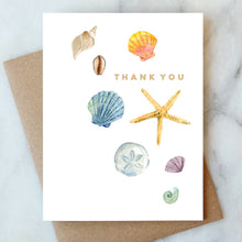 Load image into Gallery viewer, Shells Thank You Greeting Card