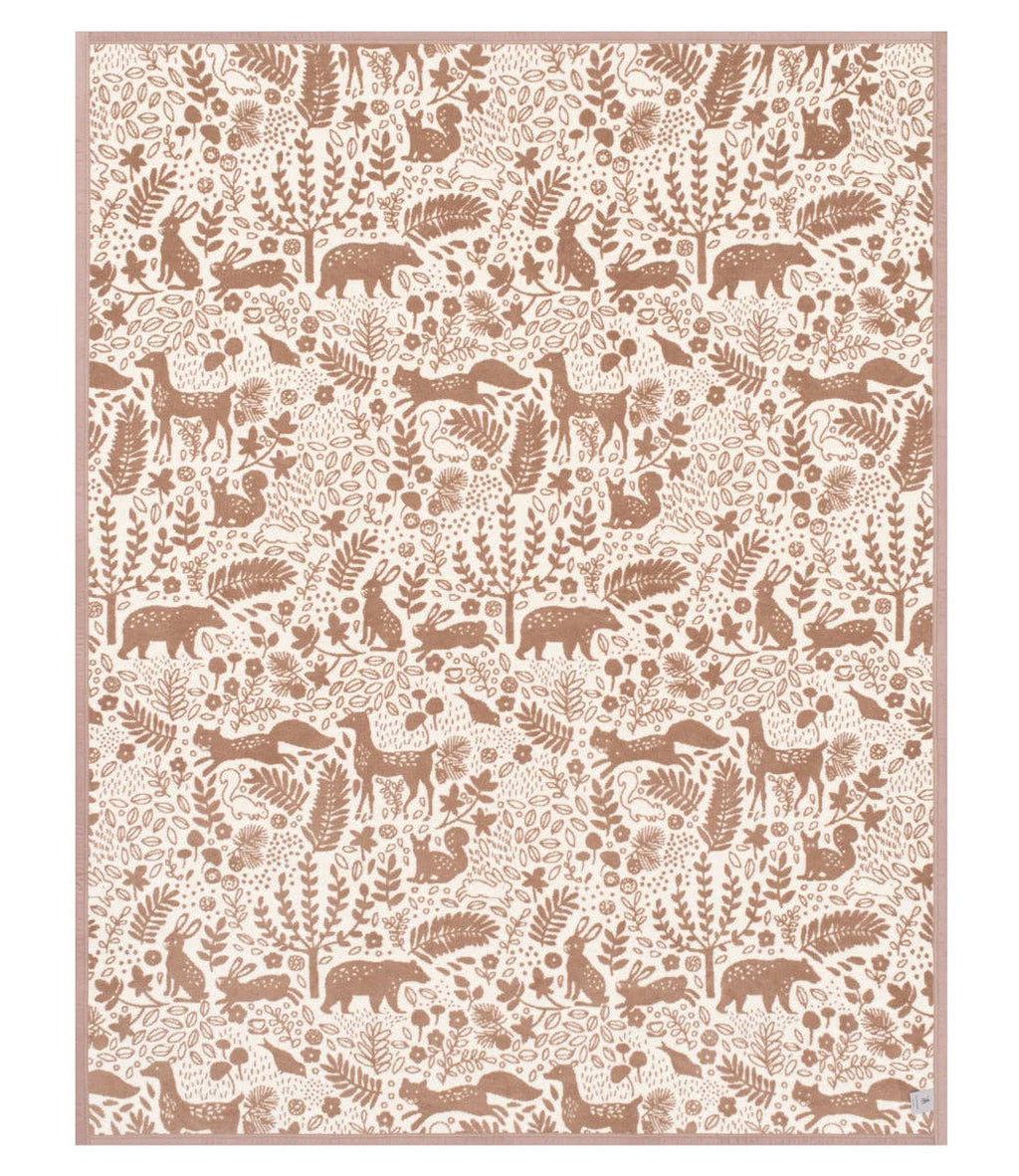 Whimsical Woods Sepia Blanket: Original