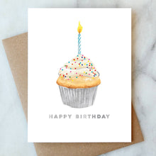 Load image into Gallery viewer, Cupcake Birthday Greeting Card