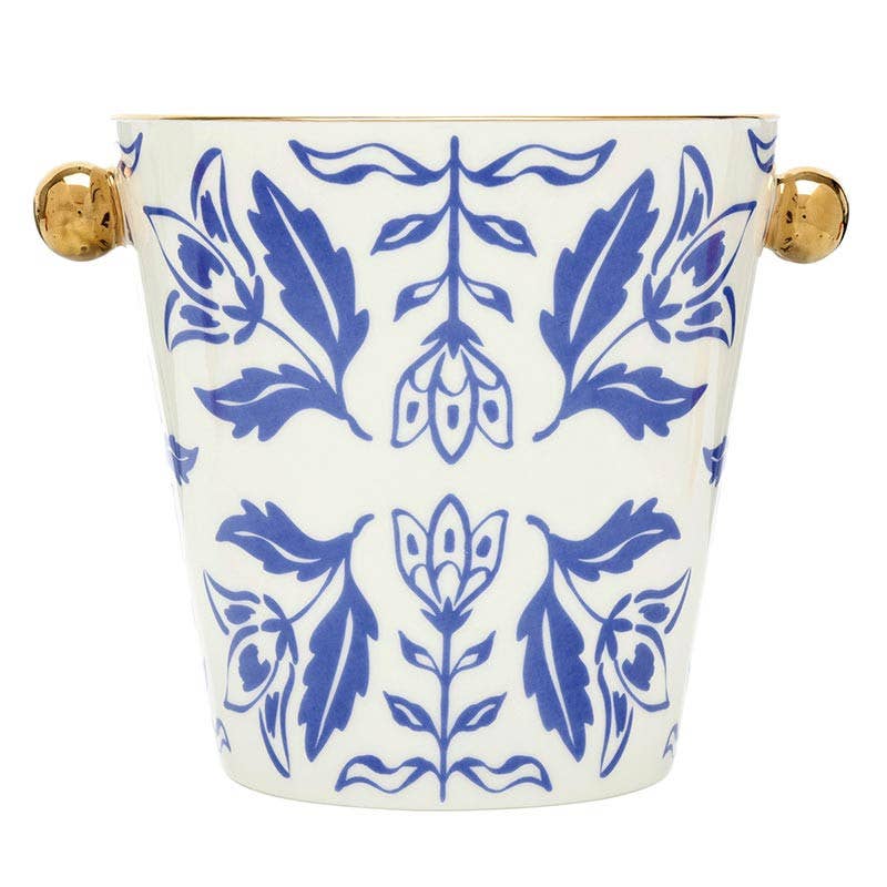 Ceramic Damask Cache Pot