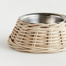Load image into Gallery viewer, Normandy Rattan Pet Bowl Small, Gray